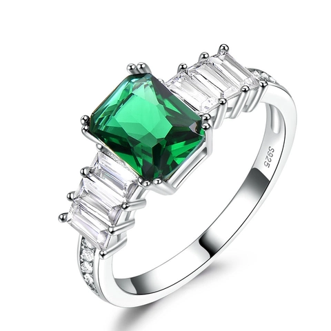 925 Sterlingsilber Rechteck Schliff Strass Ring Elegant Geometrisch Galvanisiert Fingerring Für Damen Täglichen Pendeln Schmuck Geschenk