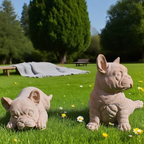 Französische Bulldogge Silikonform DIY Kerzenherstellung Realistische Tier Bulldogge Harz Gips Seife Basteln Neuheit Dekoration