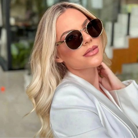 Vintage Round Sunglasses Metal Plastic Frame UV400 Protection Retro Phantos Style Fashion Eyewear Optical Frame Women Men