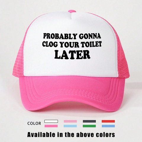 Trucker Hat Grappige Slogan Mesh Baseball Cap Verstelbaar Zonbescherming Outdoor Ademend Voor Heren Dames