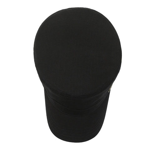 Chapeau Cadet Homme Casquette Militaire Toit Plat Ajustable Polyester Respirant Protection Solaire Sport Extérieur