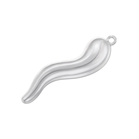 Pendentif Piment Forme S en Cuivre Plaqué Or 18K Créatif Avec Zirconia Pour Femmes Accessoire DIY Bijoux