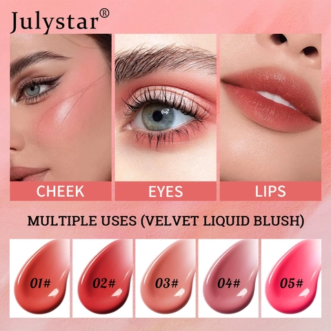 Blush Liquide Velouté Mat Naturel Longue Durée Crémeux Maquillage Pour Joue Lèvre Oeil Professionnel Femmes Cosmétique