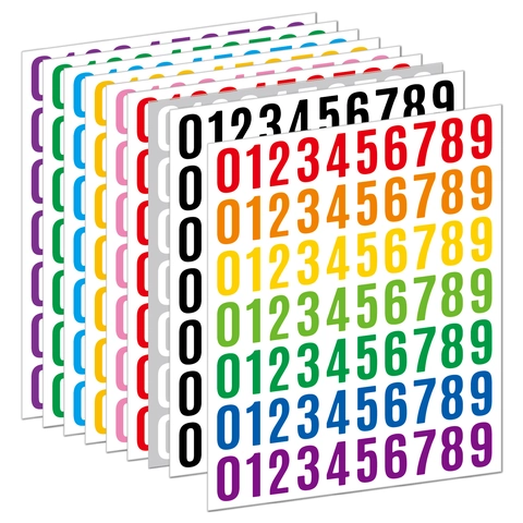 Autocollants De Numéros En Vinyle Imperméables Décalcomanies Auto-Adhésives Pour Boîte Aux Lettres Scrapbooking Maison