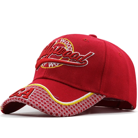 Casquette De Baseball Hollywood Broderie 3D Coton Réglable Protection Solaire Chapeau De Sport Décontracté Hommes Femmes