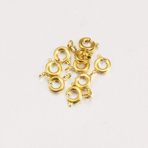 Spring Ring Clasps 316L Stainless Steel Connector For Jewelry Making DIY Bracelet Necklace Round Mirror Polished Findings