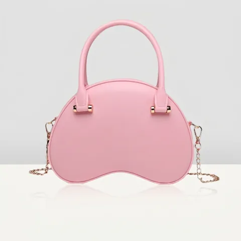 Borsa A Tracolla Donna PVC Pelle PU Moda Borsa A Mano Mezzaluna Con Catena Dorata Per Festa Estate Chic