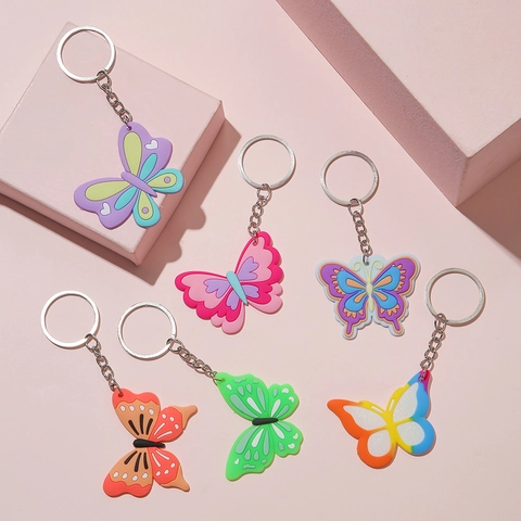 Butterfly Party Favors Kids Jewelry Gifts Butterfly Rings Bracelets Hair Clips Necklaces Keychains Straws For Birthday Party