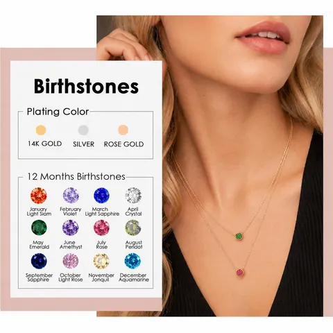 Collier Pendentif Rond en Strass Acier Inoxydable Or Argent Or Rose Électroplaqué Disque Chaîne Collier pour Femme Bijoux Mode Géométriques