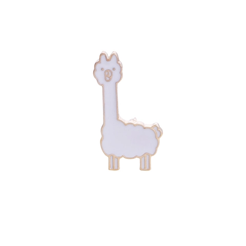 Funny Cartoon Enamel Pin Brooch For Women Men Cute Alpaca Apple Mountain House Shape Alloy Drip Oil Badge Clothing Backpack Accessories Jewelry Gift