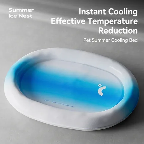Haustier Kühlbett Sommer Gel Eis Nest Wasserdicht PVC Atmungsaktiv Waschbar Hund Katze Schlafmatte Verlaufsfarben