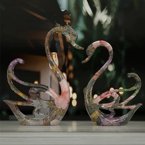 Stampo In Silicone A Forma Di Cigno DIY Resina Epossidica Strumento Per Creare Ornamenti Di Cigno Decorazione Casa