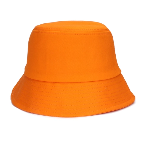 Sombrero De Cubeta De Algodón Color Sólido Protección Solar Plegable Gorro De Pescador Verano Unisex