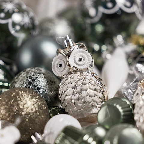Ornamenti Appesi Albero Di Natale PVC Palline Dipinte Varie Forme Stella Orso Casa Decorazione Per Feste Natalizie