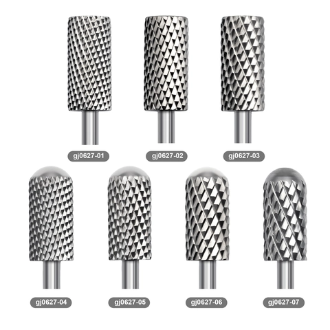 Professional Nail Drill Bits Alloy Manicure Grinding Head Electric Machine Accessory Acrylic Gel Removal Dead Skin Silver