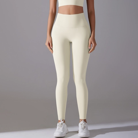 Damen Yoga Leggings Hohe Taille Bauchkontrolle Po Lifting Antibakteriell Nahtlos Fitness Laufhose Nylon Spandex