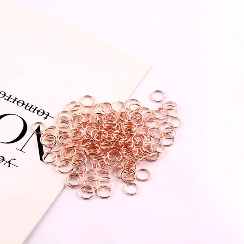 Metal Open Jump Rings Connecting Loops For DIY Jewelry Making Necklaces Bracelets Connectors Multi Colors Crafts