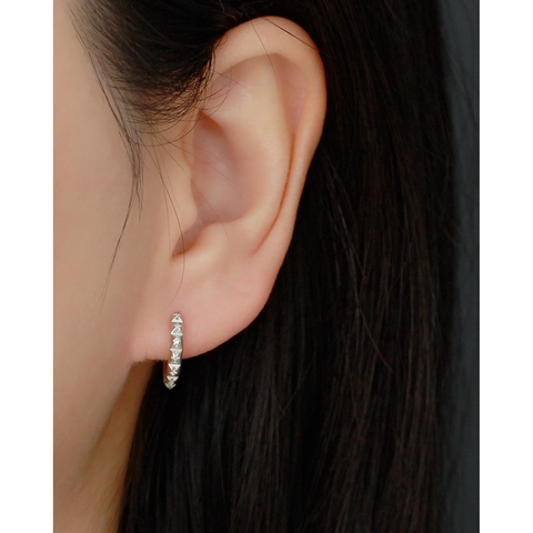 Orecchini A Cerchio Ingranaggio Punk Con Strass Geometrici In Argento Sterling 925 Gioielli Di Lusso Per Donna