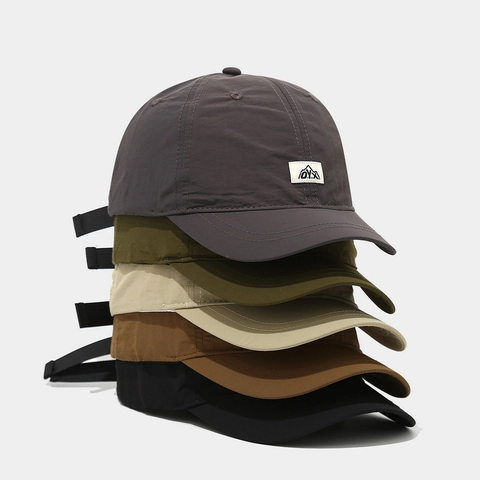 Baseball Cap Quick Dry Polyester Waterproof Breathable Adjustable Outdoor Sports Mountain Patch Soft Top