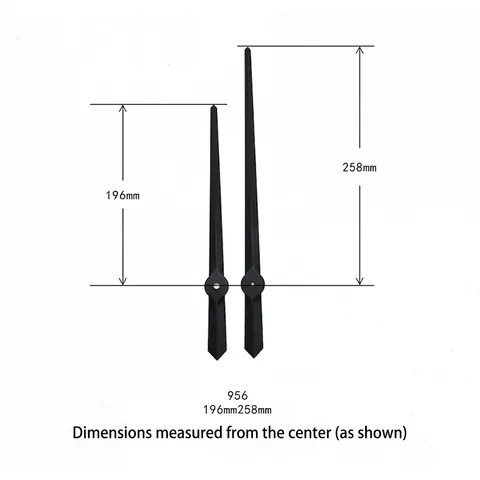 Aluminum Metal Clock Hands Hour Minute Pointer Quartz Clock Accessories DIY Repair Parts Minimalist Style