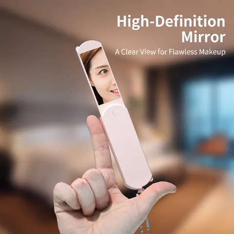 Specchio Da Trucco Pieghevole Portatile Con Pettine Piccola Spazzola Per Capelli Da Viaggio Strumento Per Donne Ragazze