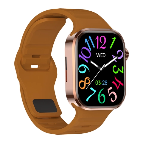 Montre Intelligente Appel Bluetooth Moniteur Santé Fréquence Cardiaque Sommeil Étanche Boîtier Métal Bracelet Silicone Unisexe
