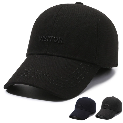 Winter Warme Baseballkappe Für Herren Mit Gehörschutzklappen Verdickte Baumwolle Buchstaben Stickerei Outdoor Winddichte Schirmmütze Mode Papa Hut
