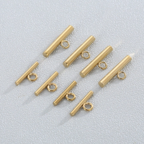 Cierre De Palanca OT Hebilla De Acero Inoxidable Joyería DIY Collar Pulsera Conector Barra T Minimalista
