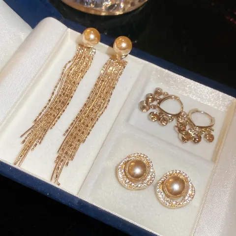Elegante Kunstparel Kwast En Knop Oorbellen Met 925 Sterling Zilveren Oorsteker Vintage Franse Stijl Kristallen Sieraden Voor Dames