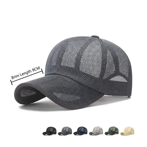 Casquette De Baseball En Mesh Respirant Chapeau De Soleil Extérieur Été Pour Hommes Et Femmes Adjustable Sport
