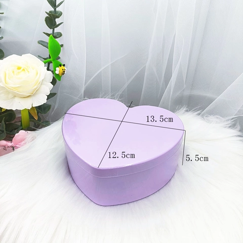 Heart Shaped Double Layer Jewelry Box With Mirror Plastic Cute Candy Color Trinket Storage Case For Kids Women Organizers