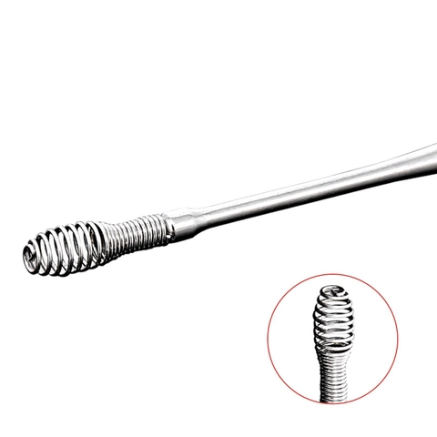 Stainless Steel Ear Pick Tool Kit Portable Ear Wax Removal Cleaning Tools With Spiral Spring Spoon Heads
