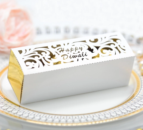 Scatole Per Caramelle Diwali Intagliate Al Laser In Cartone Confezioni Regalo Contenitori Per Cioccolato Decorazione Matrimoni