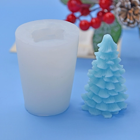 Kerstboom Vorm Siliconen Vorm Voor DIY Bakken Cake Fondant Chocolade Handgemaakte Kaars Zeep Ambacht