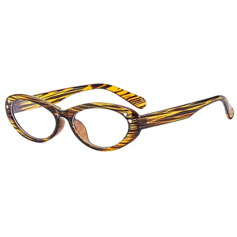 Montura Occhiali Retrò Cat Eye Donna Anti-Luce Blu Rivetto Cuore PC Occhiali Moda Lenti Chiare Decor