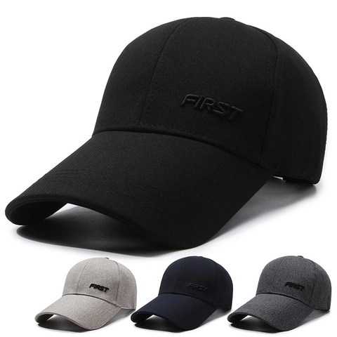 Baseballkappe Polyester Mit First Buchstaben Stickerei Verstellbar Sonnenschutz Outdoor Lässiger Sport Hut Unisex