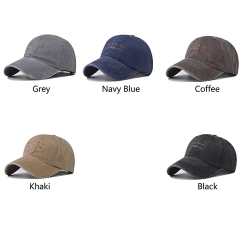 Gorra De Béisbol De Algodón Lavado Bordado De Letras Coloridas Vintage Dad Hat Gorra De Sol Ajustable Unisex