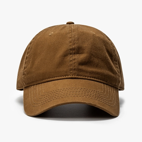 Washed Cotton Baseball Cap Retro Solid Color Adjustable Soft Top Sun Protection Outdoor Sport Dad Hat For Men Women