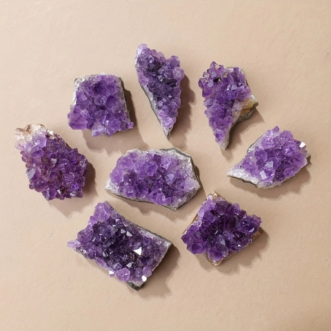 Natürlicher Amethyst Cluster Roher Kristall Geode Mineralien Probe Für Home Dekor Schmuckherstellung Heilstein