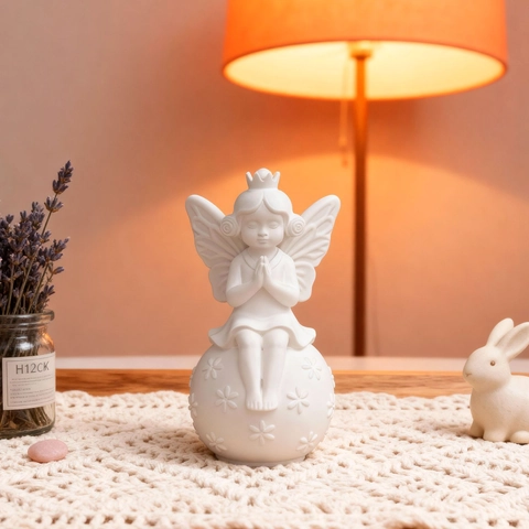 Angel Butterfly Girl Silicone Mold For DIY Plaster Resin Candle Soap Making Crafting Flexible Aromatherapy Ornament