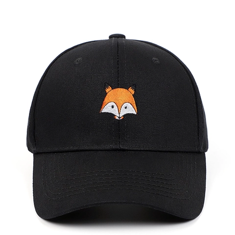 Cappellino Da Baseball Con Ricamo Volpe Cotone Regolabile Protezione Solare Cappello Casual Per Uomini Donne