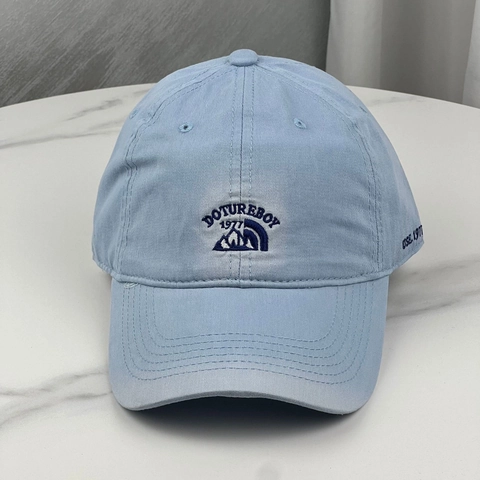 Baumwolle Baseballkappe Mit Besticktem Berg Buchstaben Distressed Gebogener Schirm Verstellbar Vintage Sonnenhut Für Damen Und Herren