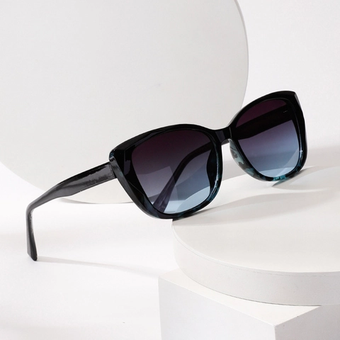 Occhiali Da Sole Cat Eye Oversize Protezione UV400 Lenti Sfumate PC Montatura Quadrata Moda Street Style Per Uomini Donne