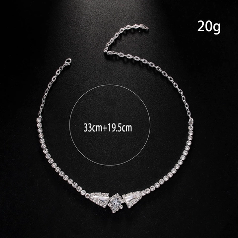 Geometric Square Rhinestone Choker Necklace For Women Copper Electroplated Gold Silver Plated Fashion Commuting Jewelry