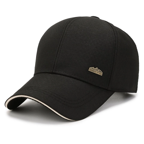 Cappello Da Baseball Da Uomo In Cotone Twill Cappello Da Sole All'aperto Regolabile Stile Sportivo Distintivo In Metallo