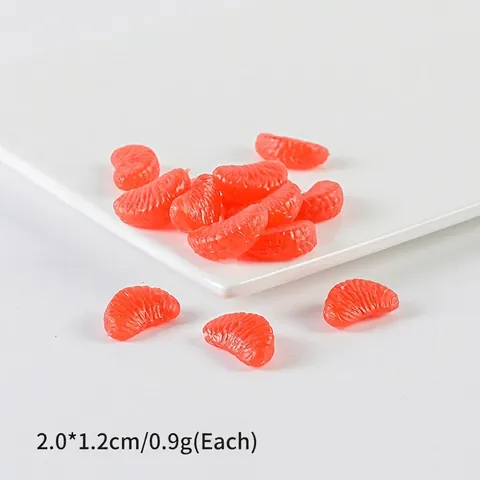Realistisches Miniatur Orangenstück Modell Simulation Frucht PVC Materialien Für DIY Handwerk Dekoration Fotografie Requisiten