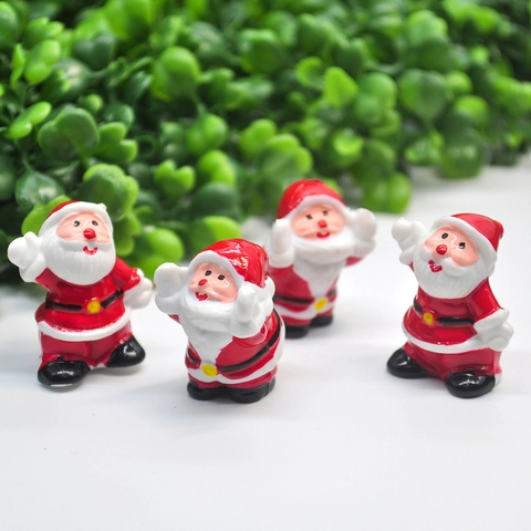 Miniatur Natale Babbo Natale Pupazzo Di Neve Statuine In Plastica Dipinta Per Decorazione Micro Paesaggio DIY
