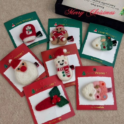 Pinzas Para El Cabello De Navidad Cintas Para Mujeres Niñas Reno Papá Noel Cinta De Terciopelo Campana Tocado Festivo