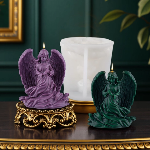 Angel Girl Praying Silicone Mold For DIY Handmade Candle Soap Resin Craft Aromatherapy Tools