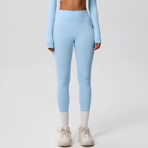 High Waisted Yoga Leggings Für Damen Naked Feel Atmungsaktive Nylon Spandex Tummy Control Workout Running Gym Pants